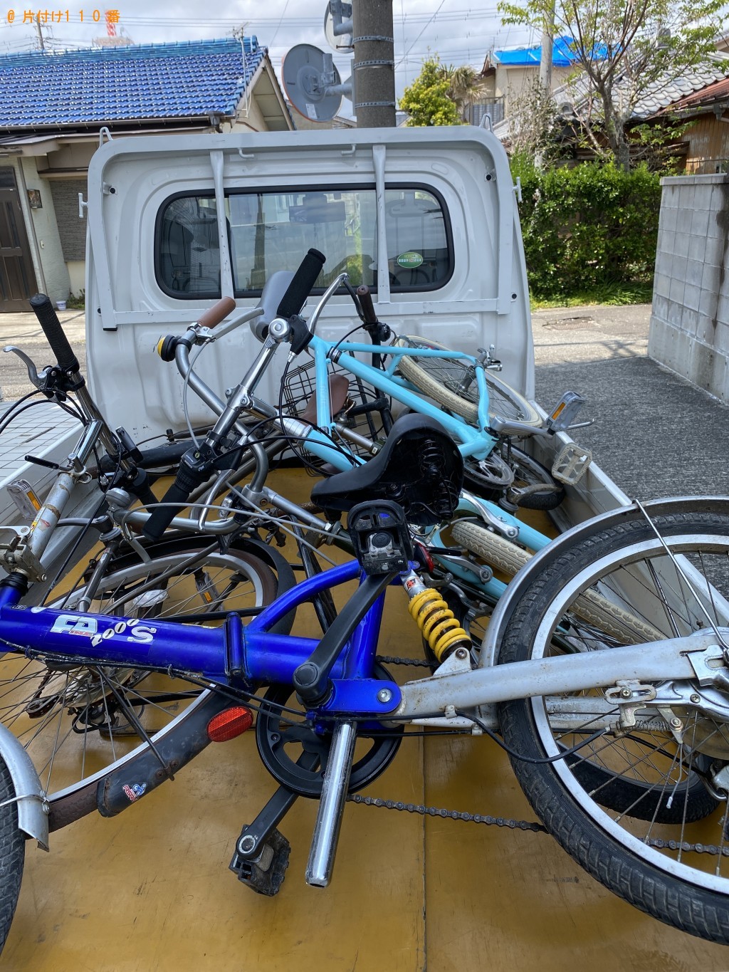 【鴨川市】自転車3台の回収・処分ご依頼　お客様の声