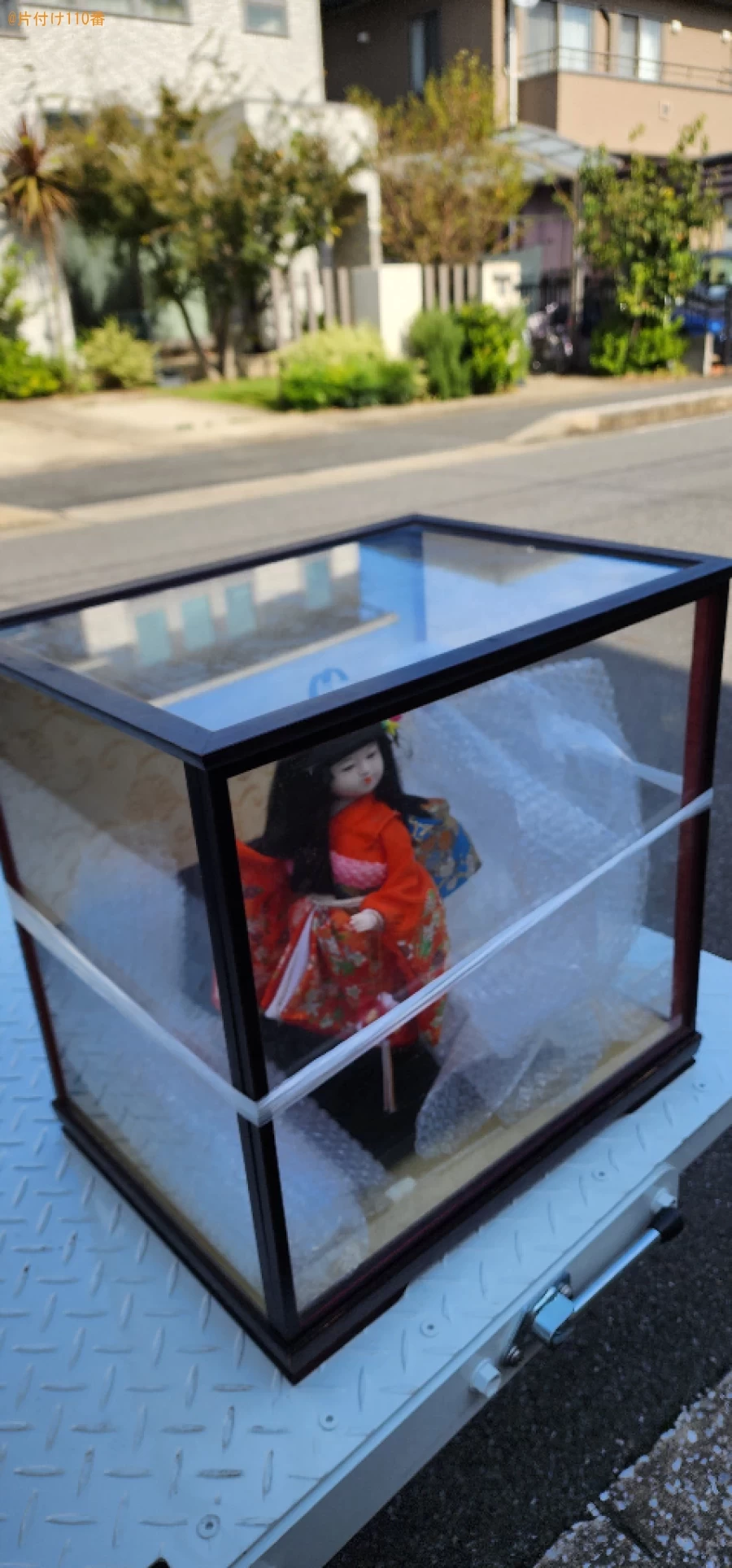 【千葉市花見川区】ガラスケース入りの日本人形の回収・処分ご依頼