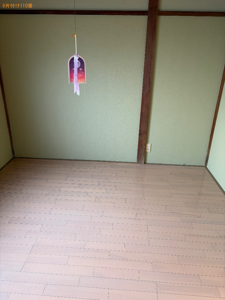 マットレス付きセミダブルベッド、洗濯機、テレビ、冷蔵庫等の回収