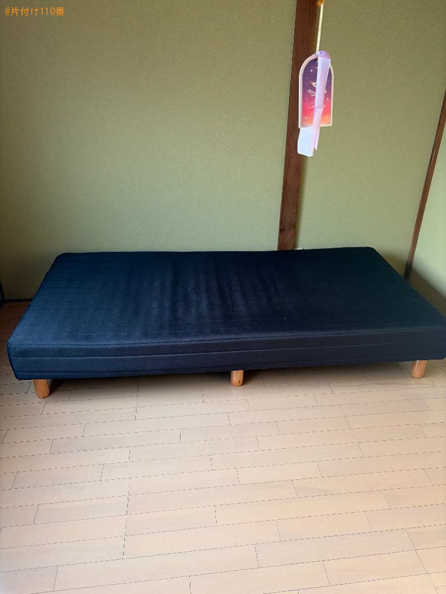 マットレス付きセミダブルベッド、洗濯機、テレビ、冷蔵庫等の回収