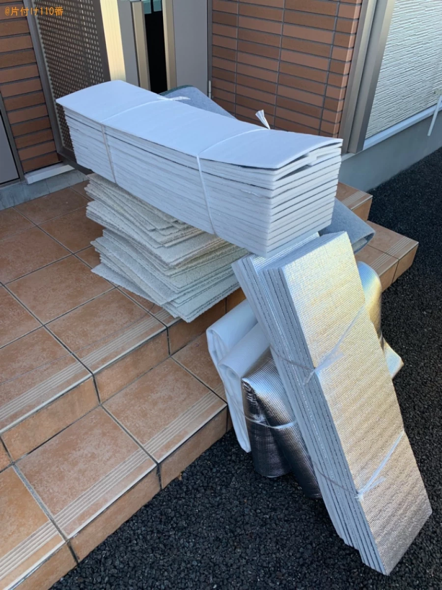 タイルカーペット、断熱クッションシートの回収・処分ご依頼